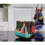 Louis Vuitton LV Unisex Mini Pochette Accessoires Dragon Fruit Pink Monogram Coated Canvas – Image 3