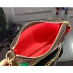 Louis Vuitton LV Unisex Mini Pochette Accessoires Dragon Fruit Pink Monogram Coated Canvas – Image 6