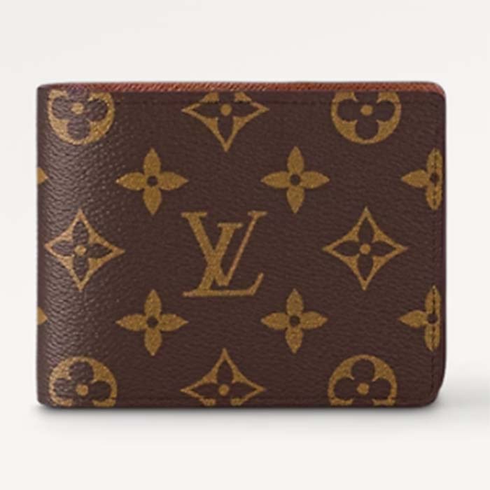 Louis Vuitton LV Unisex Multiple Wallet Coated Canvas Cowhide Leather Canvas Lining