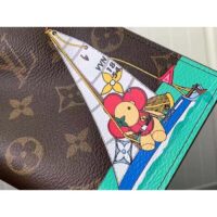 Louis Vuitton LV Unisex Passport Cover Dragon Fruit Pink Monogram Coated Canvas Grained Cowhide Leather (5)