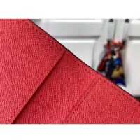 Louis Vuitton LV Unisex Passport Cover Dragon Fruit Pink Monogram Coated Canvas Grained Cowhide Leather (5)