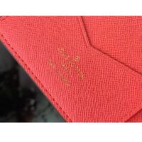 Louis Vuitton LV Unisex Passport Cover Dragon Fruit Pink Monogram Coated Canvas Grained Cowhide Leather (5)