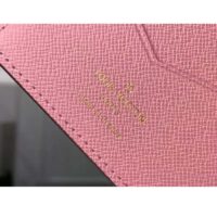 Louis Vuitton LV Unisex Passport Cover Pink Monogram Coated Canvas Grained Cowhide Leather (5)