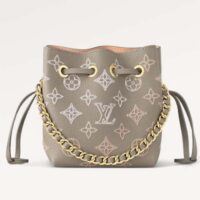 Louis Vuitton LV Unisex Pico Bella Gray Mahina Perforated Calf Leather Microfiber Lining (7)