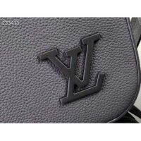 Louis Vuitton LV Unisex Pilot Briefcase Black Cowhide Leather Textile Lining (8)