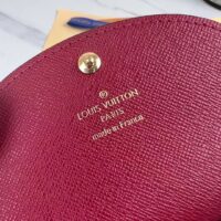 Louis Vuitton LV Unisex Rosalie Coin Purse Fuchsia Pink Monogram Coated Canvas Grained Cowhide Leather (2)