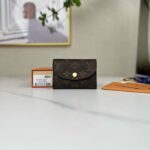 Louis Vuitton LV Unisex Rosalie Coin Purse Rose Ballerine Pink Monogram Coated Canvas Grained Cowhide Leather – Bild 2