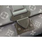 Louis Vuitton LV Unisex S-Cape Messenger Monogram Eclipse Coated Canvas Cowhide Leather - Image 6