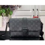 Louis Vuitton LV Unisex S-Cape Messenger Monogram Eclipse Coated Canvas Cowhide Leather - Image 2