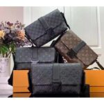 Louis Vuitton LV Unisex S-Cape Messenger Monogram Eclipse Coated Canvas Cowhide Leather - Image 11