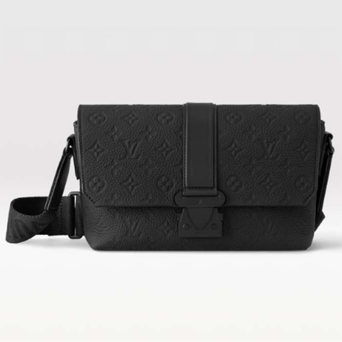 Louis Vuitton LV Unisex S-Cape Messenger Taurillon Monogram Embossed Cowhide Leather