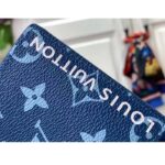 Louis Vuitton LV Unisex Slender Wallet Atlantic Blue Monogram Coated Canvas - immagine 7