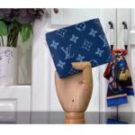 Louis Vuitton LV Unisex Slender Wallet Atlantic Blue Monogram Coated Canvas - immagine 2