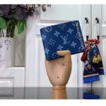 Louis Vuitton LV Unisex Slender Wallet Atlantic Blue Monogram Coated Canvas - immagine 3