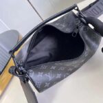 Louis Vuitton LV Unisex Soft Polochon PM Monogram Eclipse Coated Canvas Cowhide Leather - Imagen 6