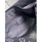 Louis Vuitton LV Unisex Soft Polochon PM Monogram Eclipse Coated Canvas Cowhide Leather - Imagen 9