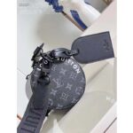 Louis Vuitton LV Unisex Soft Polochon PM Monogram Eclipse Coated Canvas Cowhide Leather - Imagen 7