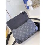 Louis Vuitton LV Unisex Steamer Messenger Monogram Eclipse Coated Canvas Cowhide Leather – Bild 5