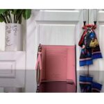 Louis Vuitton LV Unisex Victorine Wallet Pink Monogram Coated Canvas Grained Cowhide Leather - immagine 6