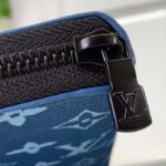 Louis Vuitton LV Unisex Zippy Vertical Wallet Atlantic Blue Monogram Coated Canvas - Image 7