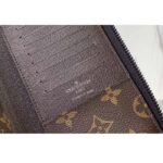 Louis Vuitton LV Unisex Zippy Vertical Wallet Atlantic Blue Monogram Coated Canvas - Image 9