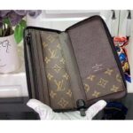 Louis Vuitton LV Unisex Zippy Vertical Wallet Atlantic Blue Monogram Coated Canvas - Image 8