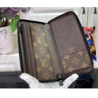 Louis Vuitton LV Unisex Zippy Vertical Wallet Atlantic Blue Monogram Monogram Coated Canvas (6)