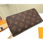 Louis Vuitton LV Unisex Zippy Wallet Brown Monogram Coated Canvas – Image 2