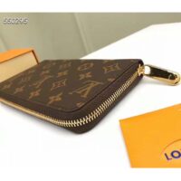 Louis Vuitton LV Unisex Zippy Wallet Brown Monogram Coated Canvas (8)