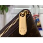 Louis Vuitton LV Unisex Zippy Wallet Pink Monogram Coated Canvas Grained Cowhide Leather - Imagen 8