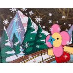 Louis Vuitton LV Unisex Zippy Wallet Pink Monogram Coated Canvas Grained Cowhide Leather - Imagen 5