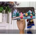 Louis Vuitton LV Unisex Zippy Wallet Pink Monogram Coated Canvas Grained Cowhide Leather - Imagen 2