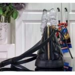 Louis Vuitton LV Women Alma BB Handbag Black Lamb Cowhide Leather – Image 4