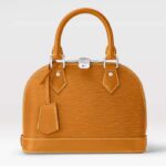 Sac à main Louis Vuitton Alma BB pour femme en cuir de vachette grainé épi miel doré