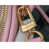 Louis Vuitton LV Women Alma BB Handbag Rosabella Pink Lamb Cowhide Leather (9)