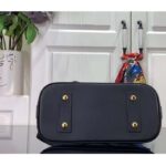 Louis Vuitton LV Women Alma BB Handbag White Black Lamb Cowhide Leather - Image 5