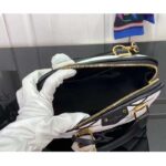 Louis Vuitton LV Women Alma BB Handbag White Black Lamb Cowhide Leather - Image 6