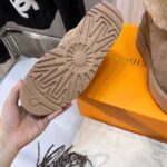 Louis Vuitton LV Women Aspen Platform Ankle Boot Beige Suede Calf Leather Shearling - immagine 9