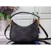 Louis Vuitton LV Women Bagatelle Black Handbag Black Monogram Empreinte Grained Cowhide Leather Studs (5)