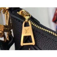 Louis Vuitton LV Women Bagatelle Black Handbag Black Monogram Empreinte Grained Cowhide Leather Studs (5)