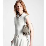 Louis Vuitton LV Women Bella Bucket Bag Gray Mahina Perforated Calfskin Leather Microfiber Lining - Bild 15