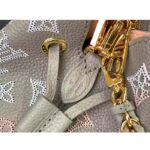 Louis Vuitton LV Women Bella Bucket Bag Gray Mahina Perforated Calfskin Leather Microfiber Lining - Bild 10