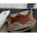 Louis Vuitton LV Women Bella Bucket Bag Gray Mahina Perforated Calfskin Leather Microfiber Lining - Bild 7