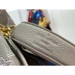 Louis Vuitton LV Women Bella Bucket Bag Gray Mahina Perforated Calfskin Leather Microfiber Lining - Bild 11