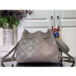 Louis Vuitton LV Women Bella Bucket Bag Gray Mahina Perforated Calfskin Leather Microfiber Lining - Bild 4