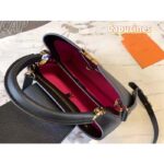 Louis Vuitton LV Women Capucines BB Handbag Black Taurillon Cowhide Leather Gold-Color Hardware - Image 6