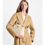 Louis Vuitton LV Women Capucines BB Handbag Cream Beige Pearly Pink Taurillon Cowhide Leather – Bild 13