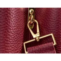 Louis Vuitton LV Women Capucines BB Handbag Griotte Red Arizona Taurillon Cowhide Leather (6)