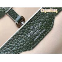 Louis Vuitton LV Women Capucines BB Handbag Kaki Dark Green Taurillon Cowhide Leather (13)