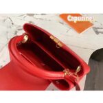 Louis Vuitton LV Women Capucines BB Handbag Scarlet Red Taurillon Cowhide Leather - Imagen 6